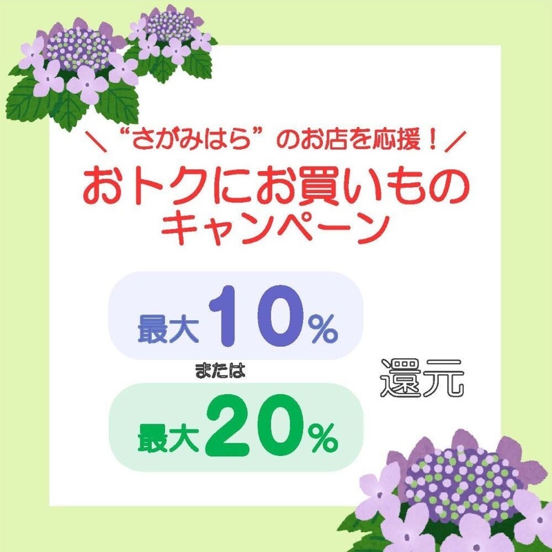 \“さがみはら”のお店を応援!/おトクにお買いものキャンペーン 対象店舗