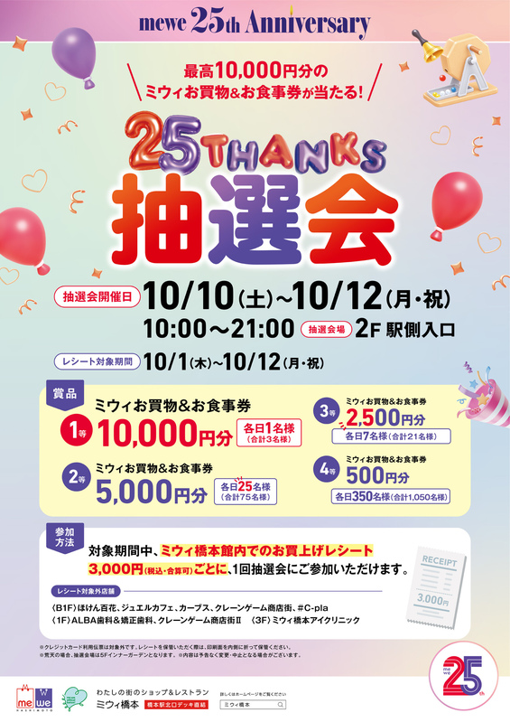 25 THANKS 抽選会