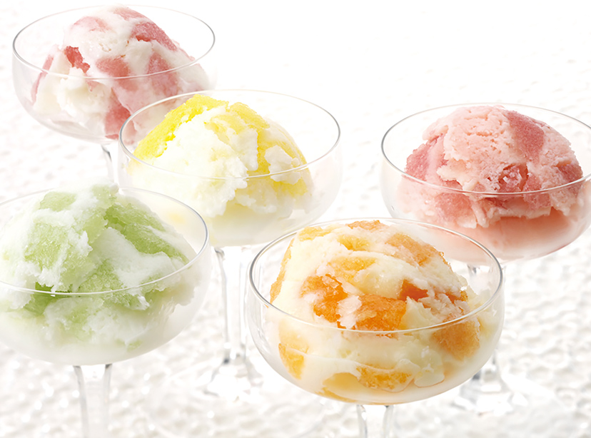 [シェ・レカミエ] ●凍らせて食べるアイスデザート～国産フルーツ入り～15号